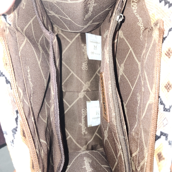 Wrangler Women's Aztec Print Crossbody Tote Bag. - Picture 4 of 7